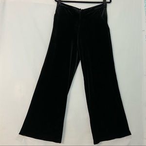 Vintage 90’s Black Velvet Wide Leg Pants - Size 6